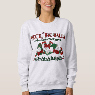 Jul Sång Eggong Gnomes Deck Halls T Shirt