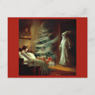 Jul Sång Ghost från Julklapp Helg Vykort