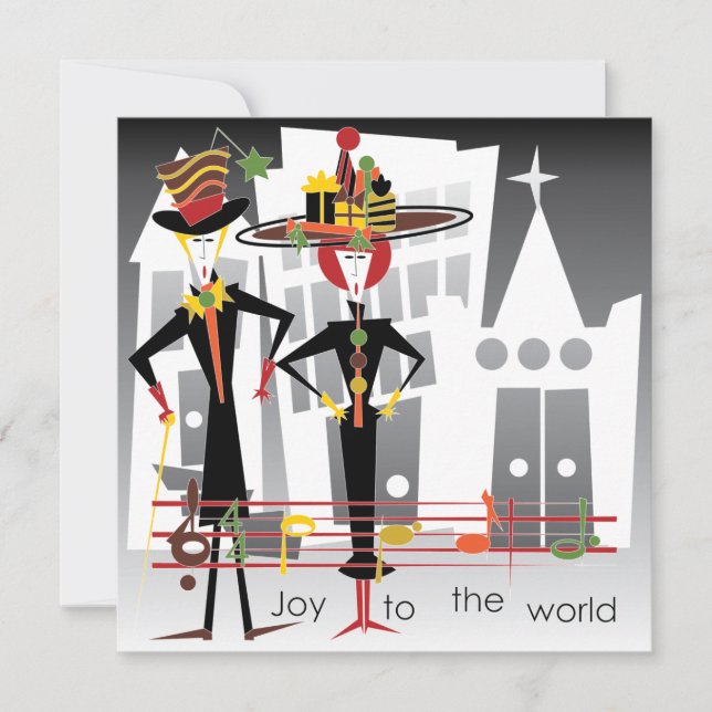 Jul-Sång-jokertecken/inbjudan Inbjudningar (Framsida)