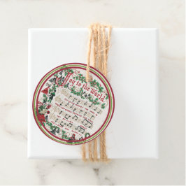 Jul Sång Joy till World Classic Gåvor Etiketter