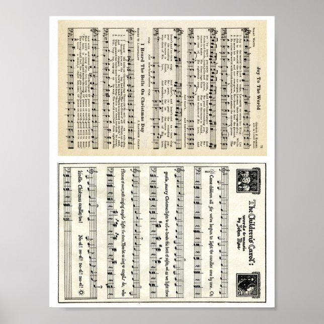 Jul Sång: Joy to the World, The Children's Poster (Framsidan)