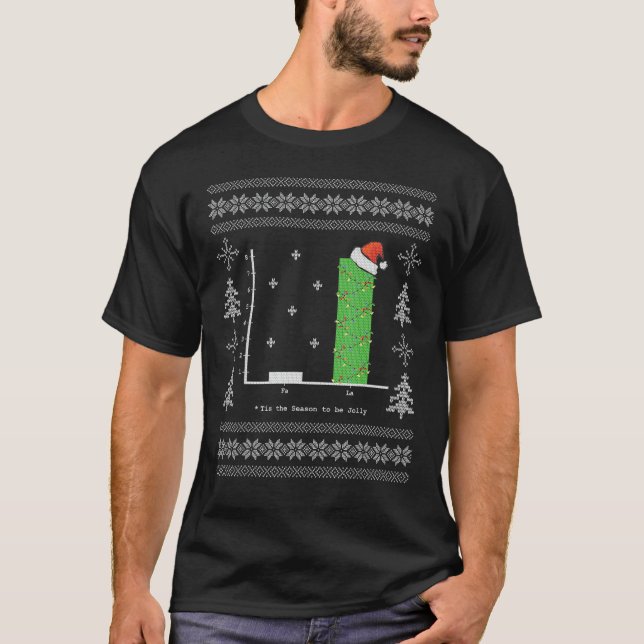 Jul Sång Math Pub Graph Ugly jul 1 T Shirt (Framsida)