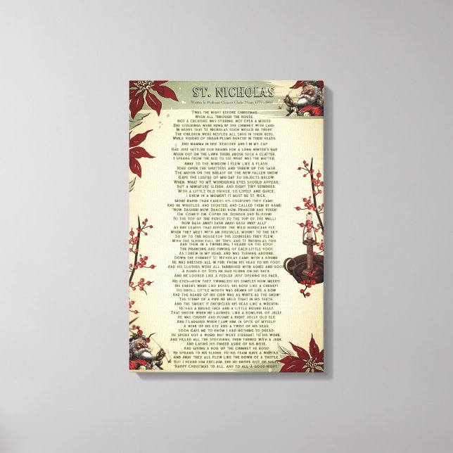 Jul Sång: Ole St Nick | Canvastryck (Framsida)