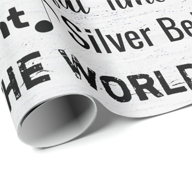 Jul Sång på Pappra för träbearbetning Presentpapper (Rullad Hörn)