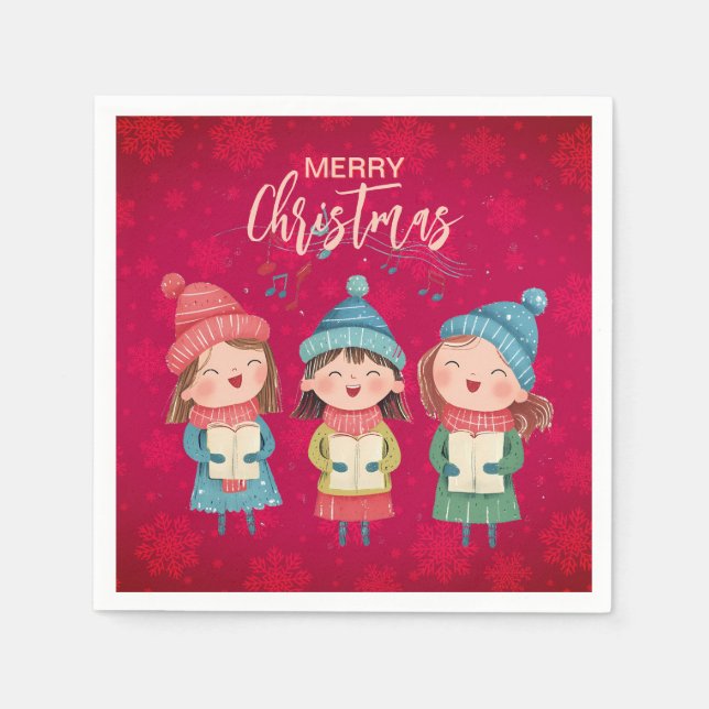 Jul Sång Pappersservett (Framsidan)