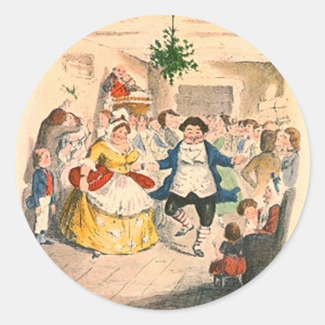 Jul Sång Runt Klistermärke (Framsida)