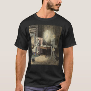 Jul Sång scrooge Jacob Mars Ghost T Shirt