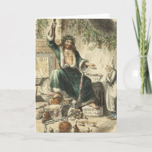 Jul Sång: Scrooges tredje besökare Helgkort