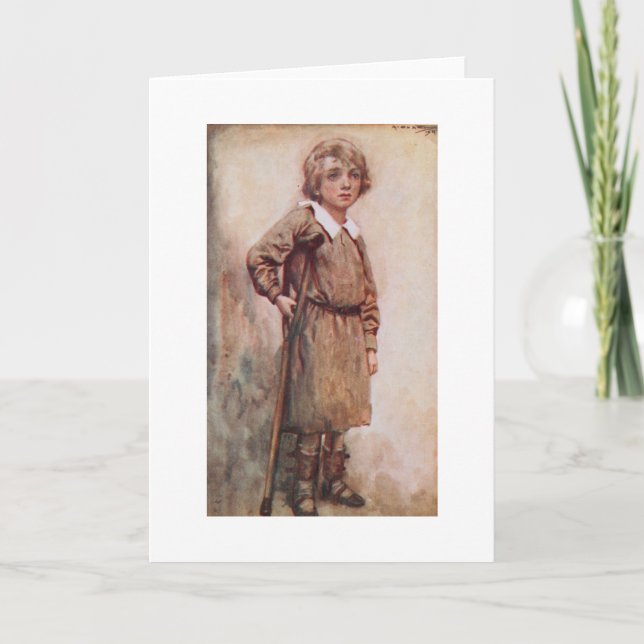 Jul Sång: Tiny Tim Tack Kort (Framsida)