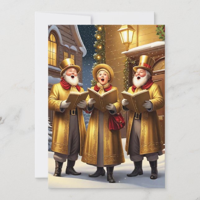 Jul Sångare Julkort (Framsida)