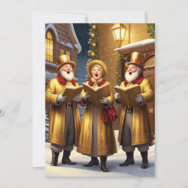 Jul Sångare Julkort