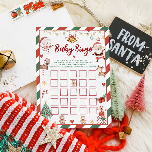 Jul Santa Baby Bingo Baby Shower Spel Kort