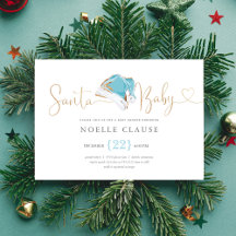 Jul Santa Baby Shower Inbjudan