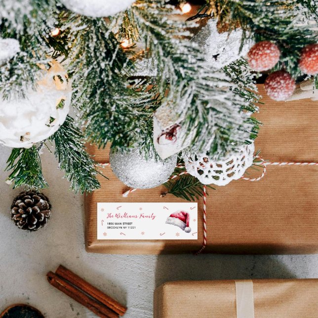 Jul Santa Baby Shower Returadressetiketter Returadress Etikett (Skapare uppladdad)