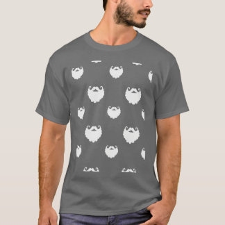 Jul Santa Beard mönster T Shirt