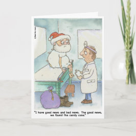 Jul: Santa Check Up Card Helgkort
