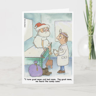 Jul: Santa Check Up Card Helgkort