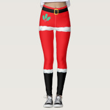 Jul Santa Claus leggingar