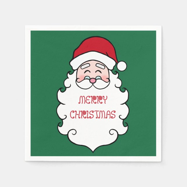 Jul Santa Claus Party Papper  Pappersservett (Framsidan)