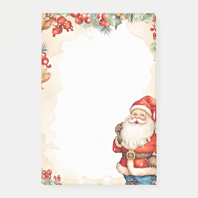 Jul Santa Claus Post-it Block (Framsida)