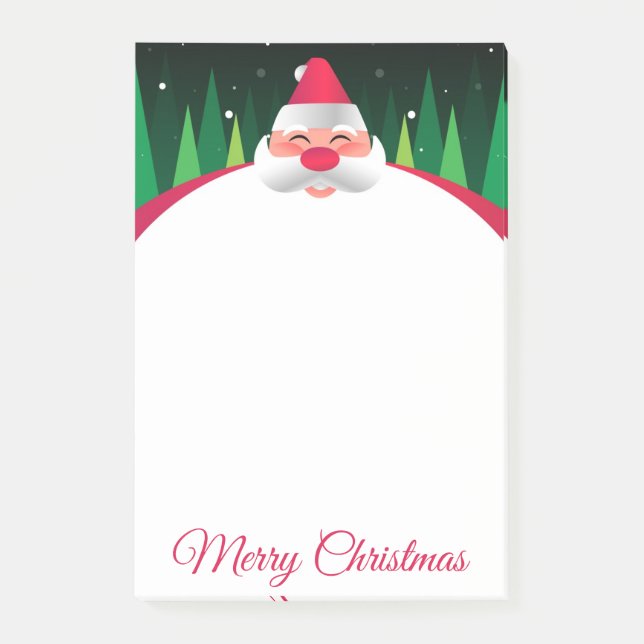 Jul Santa Claus Post-It-lappar Post-it Block (Framsida)