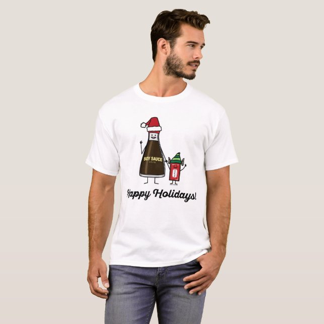 Jul Santa för barn för unge för soyaflaskapaket Tröja (Hel framsida)