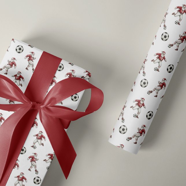 Jul Santa Fotboll jul Presentpapper (Skapare uppladdad)