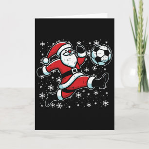 Jul Santa Fotboll Spark Xmas Fotboll Män Pojkar K Kort