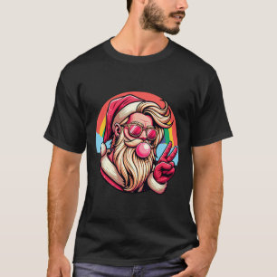 Jul Santa Fred Rosa Xmas Bubblegummi Gay Rai T Shirt