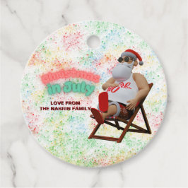 Jul Santa Gåvor Etiketter