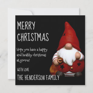 Jul Santa Gnome Julkort