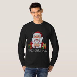 Jul Santa Godisstav Hjärta T Shirt