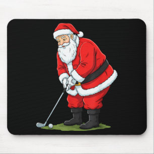 Jul Santa Golf Golfspelare Xmas Rolig Jul Musmatta
