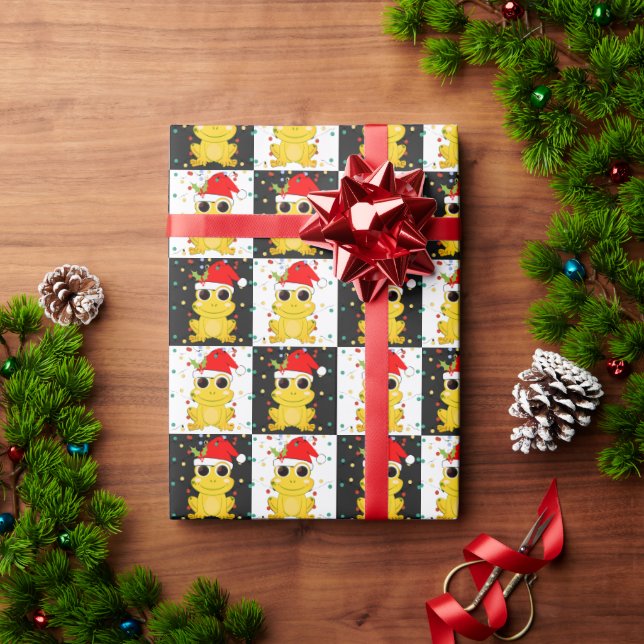 jul SANTA GRODA schackbräde Presentpapper (Julgåva)