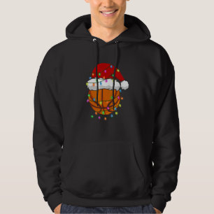Jul Santa Hatt Basketboll Sport Jul Pojkar Män Hoodie
