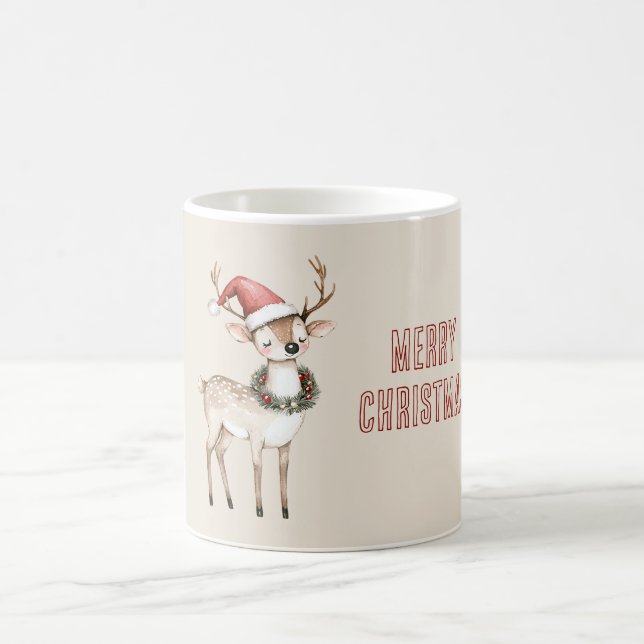 Jul Santa Hatt Hjort Kaffemugg (Center)