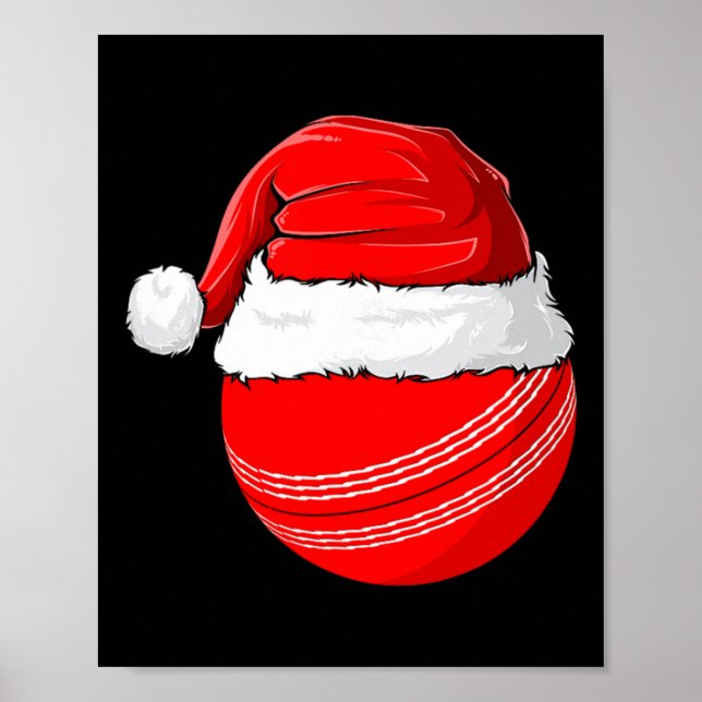 Jul Santa Hatt Jul Cricket  Poster (Framsidan)