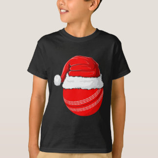 Jul Santa Hatt Jul Cricket T Shirt