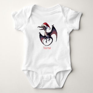 Jul Santa hatt pterodactyl T Shirt