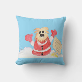 Jul Santa Hund - Ät inte den gula snön Kudde