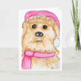 Jul - Santa Hund Helgkort