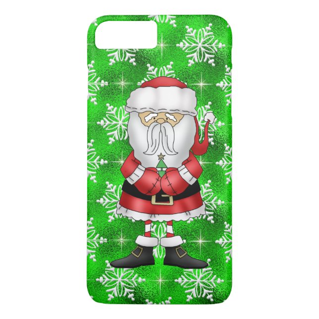 Jul Santa iPhone 7 plus genomskinligt skal Case-Mate iPhone Skal (Baksida)