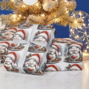 Jul Santa Kanin Inuti Tekoppen Presentpapper