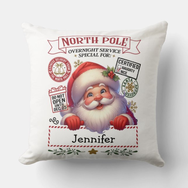 Jul Santa Kastkudde Kudde (Framsida)