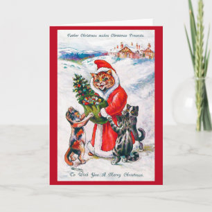 Jul Santa Katt, Louis Wain Kort