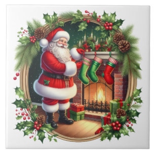 Jul Santa Keramisk Kakel