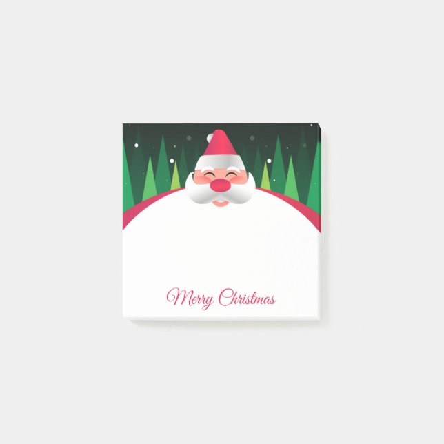 Jul Santa Klaus Noteringar Post-it Block (Framsida)