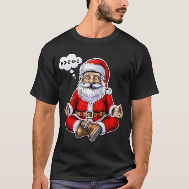 Jul Santa Meditation T Shirt (Framsida)