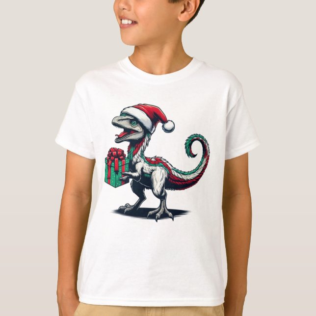 Jul Santa mössa raptor T Shirt (Framsida)