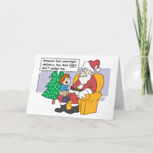 Jul - Santa och amason Helgkort